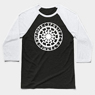 Schwarze Sonne Black Sun Blacksun Runes Futhark Odin Wheel Baseball T-Shirt